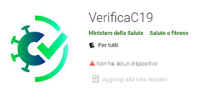 App per la verifica del greenpass C19 per dispositivi Android