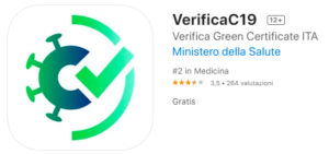 App per la verifica del greenpass C19 per dispositivi Apple IOS