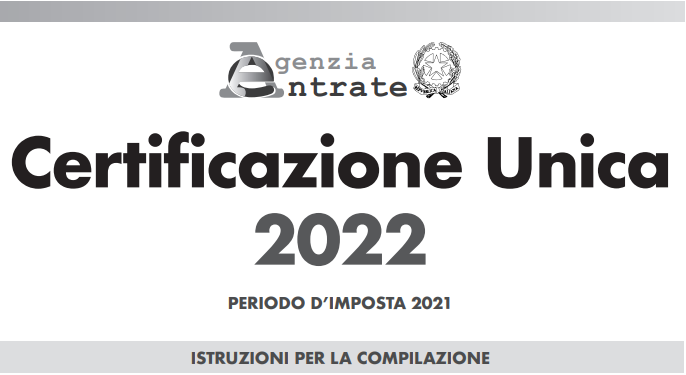 CU 2022 istruzioni per la compilazione