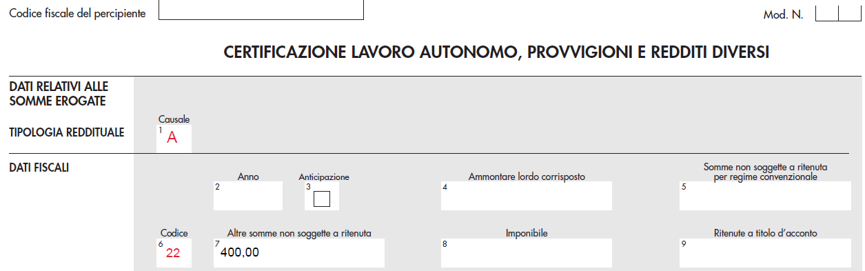 Forfetari sportivi dilettantistici - solo anticipazioni in nome e per conto