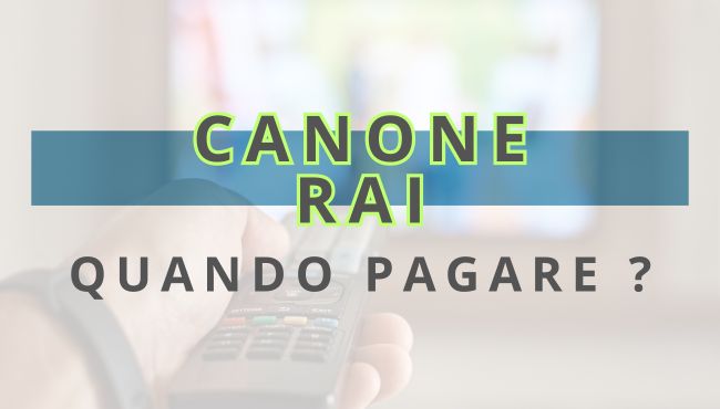 BANNER CANONE RAI E QUANDO PAGARLO
