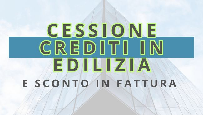 BANNER CESSIONE DEI CREDITI IN EDILIZIA