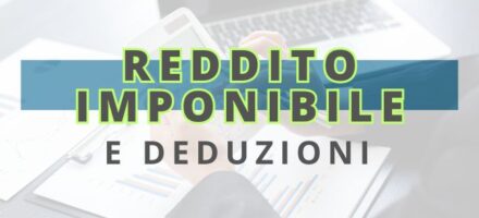 BANNER REDDITO IMPONIBILE E DEDUZIONI