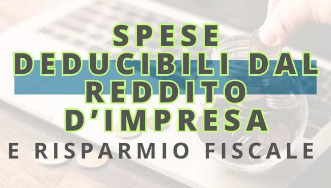 BANNER SPESE DEDUCIBILI DAL REDDITO D'IMPRESA