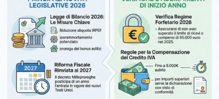 Infografafica che descrive gli ultimi aggiornamenti della circolare fiscale n 1 di gennaio 2026
