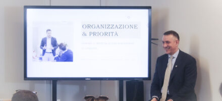 Matteo Piazza durante il convegno organizzazione e priorità di venerdì 27 febbraio 2026