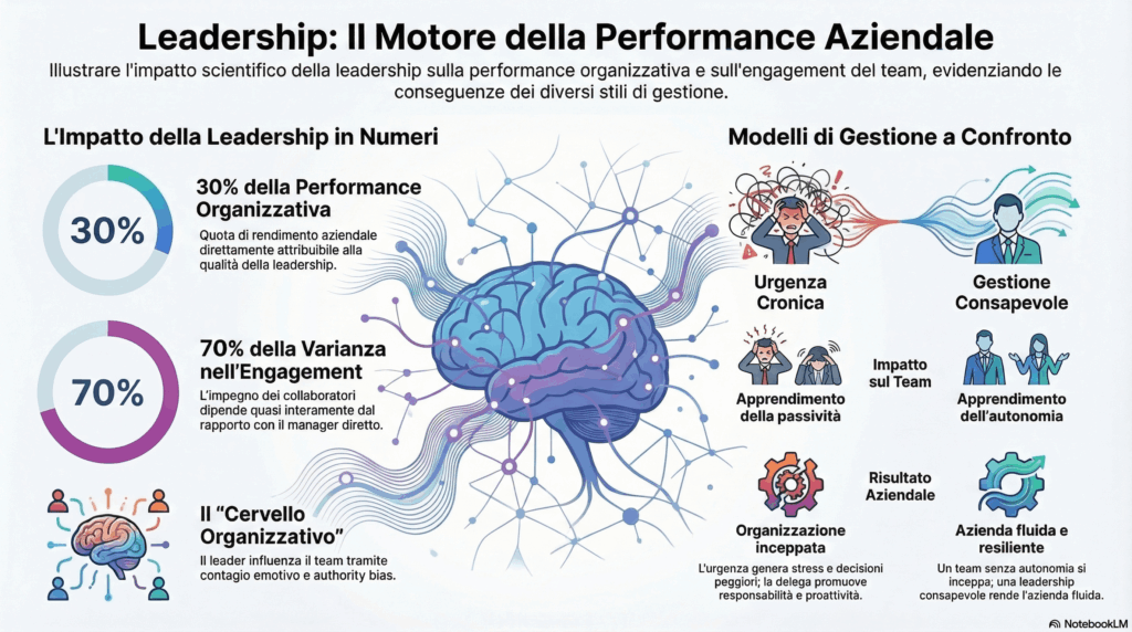 Infografica tempo e leadership